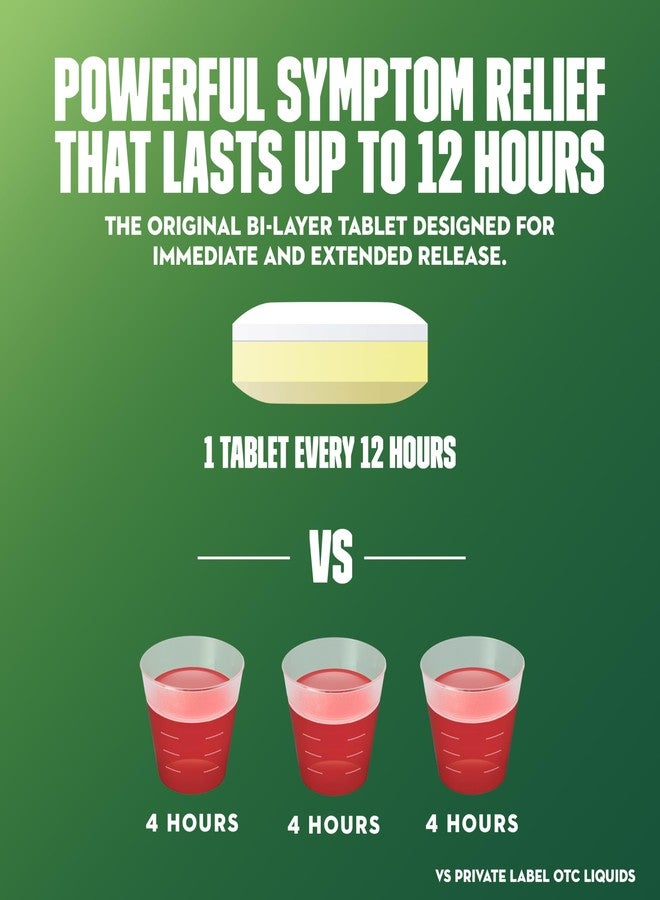 Mucinex DM 12Hr Chest Congestion & Cough Medicine for Adults, Cold and Cough Medicine for Excess Mucus Relief, 600 mg Guaifenesin & 30 mg Dextromethorphan HBr, 80 Bi-Layer Tablets - Image 5